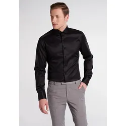 Langarmhemd »SLIM FIT«, NON IRON (bügelfrei), Gr. 39 - Normalgrößen, schwarz, , 75523113-39 Normalgrößen