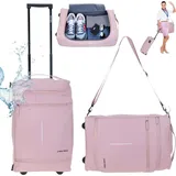 Trolley Handgepäck New Rebels Harper Pro mit Schultergurt Koffer Reisegepäck luggage bag 50 cm, 30 L  Trolly Reisetasche Rollen IATA Flug Reise G...