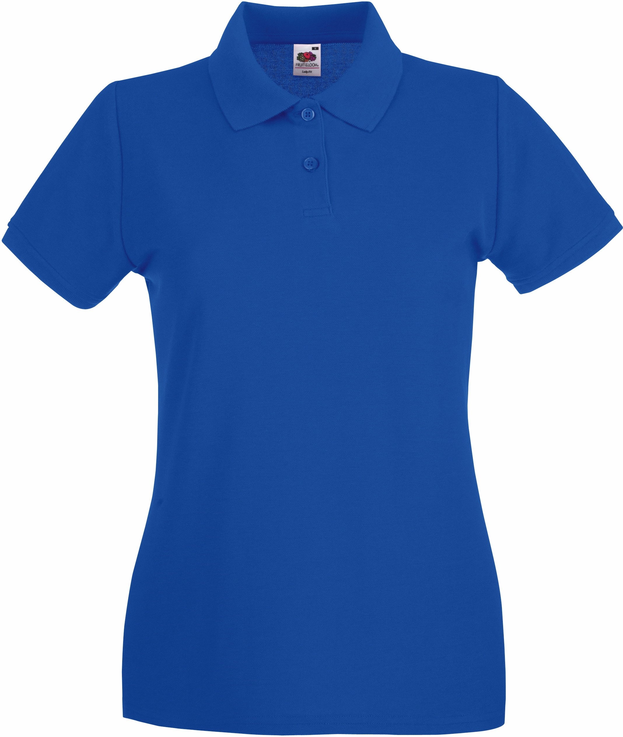 Fruit Of The Loom Lady-Fit Premium Polo Shirt 12,Blau - Königsblau