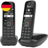 Gigaset AS690 Duo - 2 Schnurlose Dect-Telefone - Kontrastreiches Display - Brill