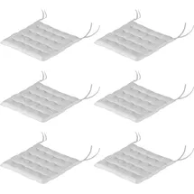 Outsunny Sitzkissen 40 x 40 cm Hellgrau