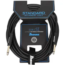 IBANEZ SI Serie (Standard) Instrumentenkabel - 2 gerade Stecker - Klinke - Klinke, Schwarz - 6,10 m / 20 ft (SI20)