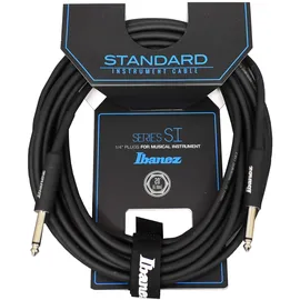 IBANEZ SI Serie (Standard) Instrumentenkabel - 2 gerade Stecker - Klinke - Klinke, Schwarz - 6,10 m / 20 ft (SI20)