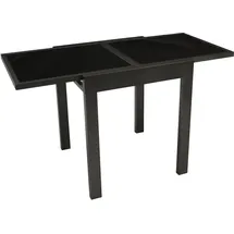 DEGAMO TORINO Ausziehtisch 65/130 x 65 x 75 cm Aluminium anthrazit/Schwarz