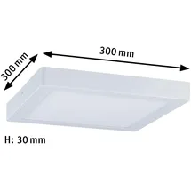 Paulmann LED Panel Abia 1 Stk. eckig 300x300mm 4000K Weiß