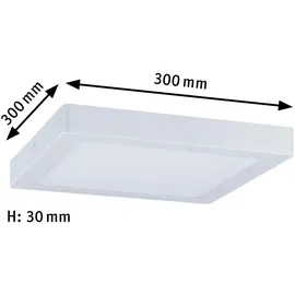 Paulmann LED Panel Abia 1 Stk. eckig 300x300mm 4000K Weiß