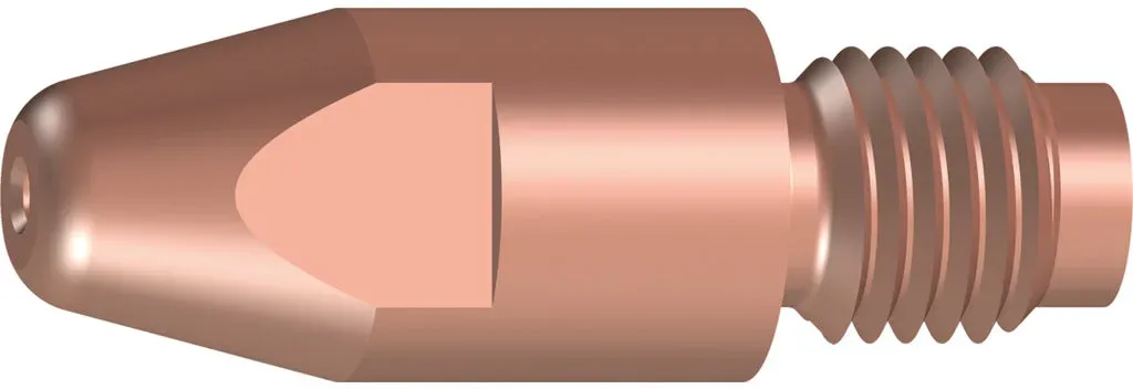 BINZEL Stromdüse -  Stromdüse M8 1,0 mm E-Cu AL / Brennertyp 26 / 36 / 401 / 452 / 501 / 602 / 1,0