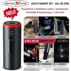 Reflexion Auto Starthilfe Powerbank 15000mAh Kompressor Staubsauger