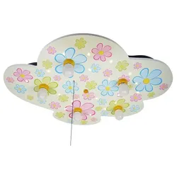 Deckenleuchte Wolke, Bunte Blumen