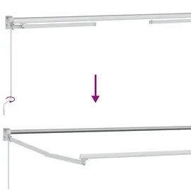 vidaXL Gelenkarmmarkise 150 cm schwarz
