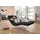 W.Schillig Relaxliege daily dreams Leder 75 x 91 x 170 cm schwarz mit Kissen
