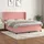 vidaXL Boxspringbett mit Matratze Rosa 180x200 cm Samt