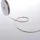 Deko und Band Double-Face Satin mit Goldkante - Cappuccino - 3mm - 50m - 32103 81 (0,26€/M)