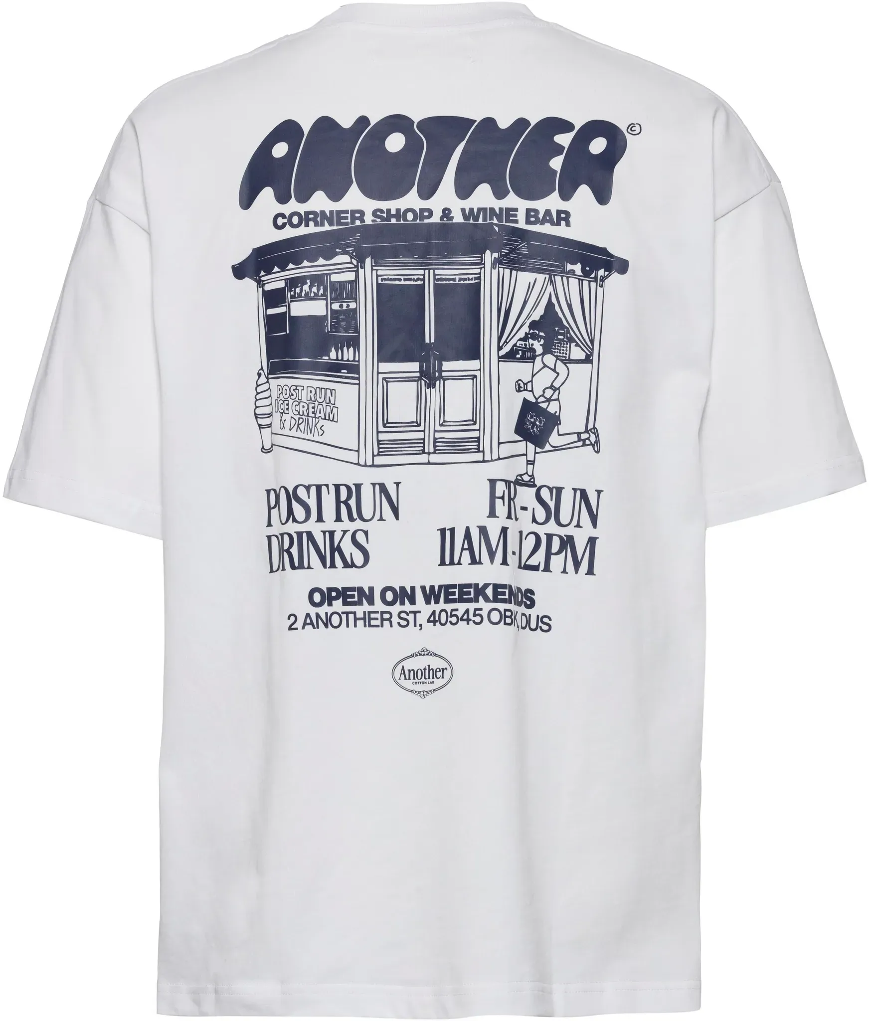 Another Cotton Lab Another Corner T-Shirt in white, Größe M - weiß