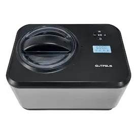 Gutfels Eismaschine ICE CREAM 4025 | 1,5 Liter | 120 Watt | 4 Programme | Timer | Display | Edelstahlbehälter