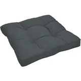 Beautissu Sitzkissen 50 x 50 x 10 cm grau 1 St.