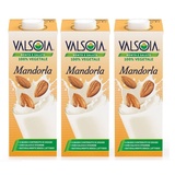 3x Valsoia Mandorla Mandel-Gemüsegetränk Erfrischungsgetränk Tetra Brik 1000ml