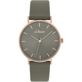 S.Oliver Damen Uhr Armbanduhr Leder 2033488