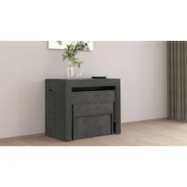 Dmora Dadamoni Konsolentisch 66 x 25 x 45 cm grau