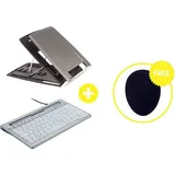 Bakker Elkhuizen BakkerElkhuizen Homeworking Box Essential DE Home Office-Set Höhen-Bereich: 11 bis 19 cm Grau