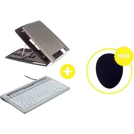 Bakker Elkhuizen BakkerElkhuizen Homeworking Box Essential DE Home Office-Set Höhen-Bereich: 11 bis 19 cm Grau