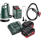 Metabo Metabo, TPF 18 LTX 2200 Akku Tauch- und Regenfasspumpe 18 V 2200 l/h + 2x LiHD Akku 5,5 Ah + Ladegerät