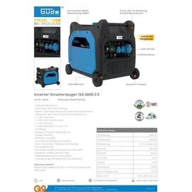 Güde Inverter Stromerzeuger ISG 6600-3 E