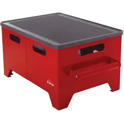PURLINE Ethanol-Grill 1,2L aus schwarzem Stahl und Eisenplatte