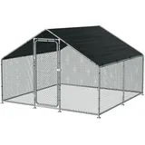 pro.tec Freilaufgehege Wels 300 x 300 x 200 cm grün/silberfarben