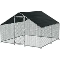 pro.tec Freilaufgehege Wels 300 x 300 x 200 cm grün/silberfarben