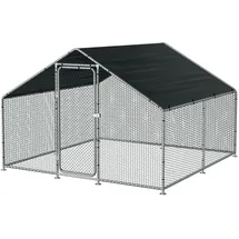 pro.tec Freilaufgehege Wels 300 x 300 x 200 cm grün/silberfarben