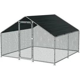 pro.tec Freilaufgehege Wels 300 x 300 x 200 cm grün/silberfarben