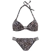 LASCANA Triangel-Bikini Damen Braun 34 Cup C