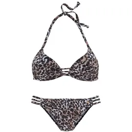 LASCANA Triangel-Bikini Damen Braun 34 Cup C