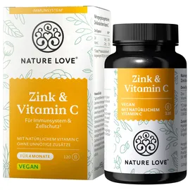 Nature Love Zink & Vitamin C Kapseln 120 St.