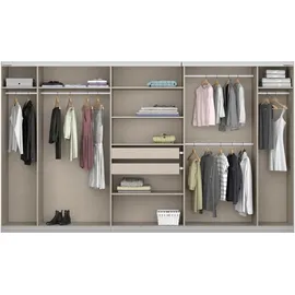 Rauch Schwebetürenschrank RAUCH "Kleiderschrank Schrank Garderobe BESTSELLER KOLUNA mit Spiegel", weiß (alpinweiß), B:360cm H:210cm T:62cm, Holzwerkstoff, Schränke, Schwebetürenschrank, inkl. 2 Innenschubladen sowie extra Einlegeböden MADE IN GERMANY, Topseller