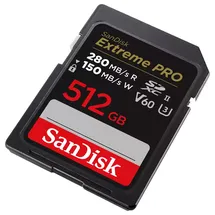 SanDisk Extreme Pro SDHC/SDXC UHS-II U3 V90 512 GB R300/W260