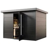 Wolff Finnhaus Premium Metall Gartenhaus Hakon 3024 Anthrazit