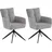 Set One by Musterring Armlehnstuhl Tucson Textil grau/schwarz 2er Set