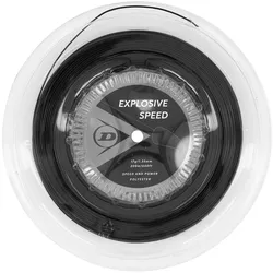 Dunlop Tennissaite Explosive Speed (Haltbarkeit+Power) schwarz 200m Rolle