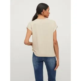 VILA VIELLETTE S/S Satin Top Beige 44