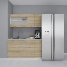 VCM Küchenzeile Esilo 140 cm weiß