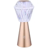 GLOBO Tischlampe Beistellleuchte Dekolampe RGB LED Kristall USB Touch