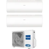 Haier - Dual Split Inverter Klimagerät Serie pearl 9+12 mit 2U50S2SM1FA R-32 Wi-Fi Integrated 9000+12000 - Neu