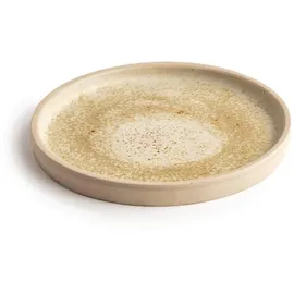 Olympia Canvas flacher runder Teller, Weizen, 18cm,