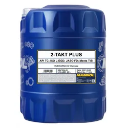 SCT - MANNOL Mannol 2-Takt Plus [20L] Motoröl  für PIAGGIO YAMAHA MOTORCYCLES KTM PEUGEOT KYMCO APRILIA MBK HYOSUNG MALAGUTI SUZUKI GILERA SIMSON VESP