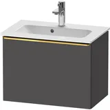 Duravit Waschtischunterschrank 1 Auszug 61 x 44 x 37,2 cm Graphit Matt