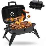 Relaxdays Tischgrill schwarz