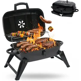 Relaxdays Tischgrill schwarz