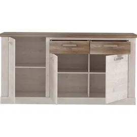 Forte Duro 172,2 x 90,3 x 41,3 cm Weiß / Antikeiche